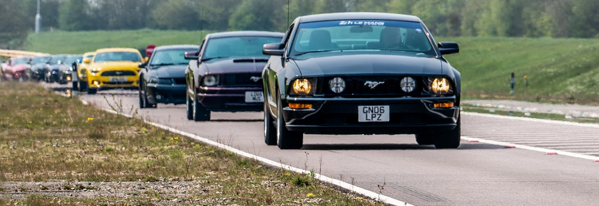 Ford Mustangs gather to celebrate 55 years of an icon